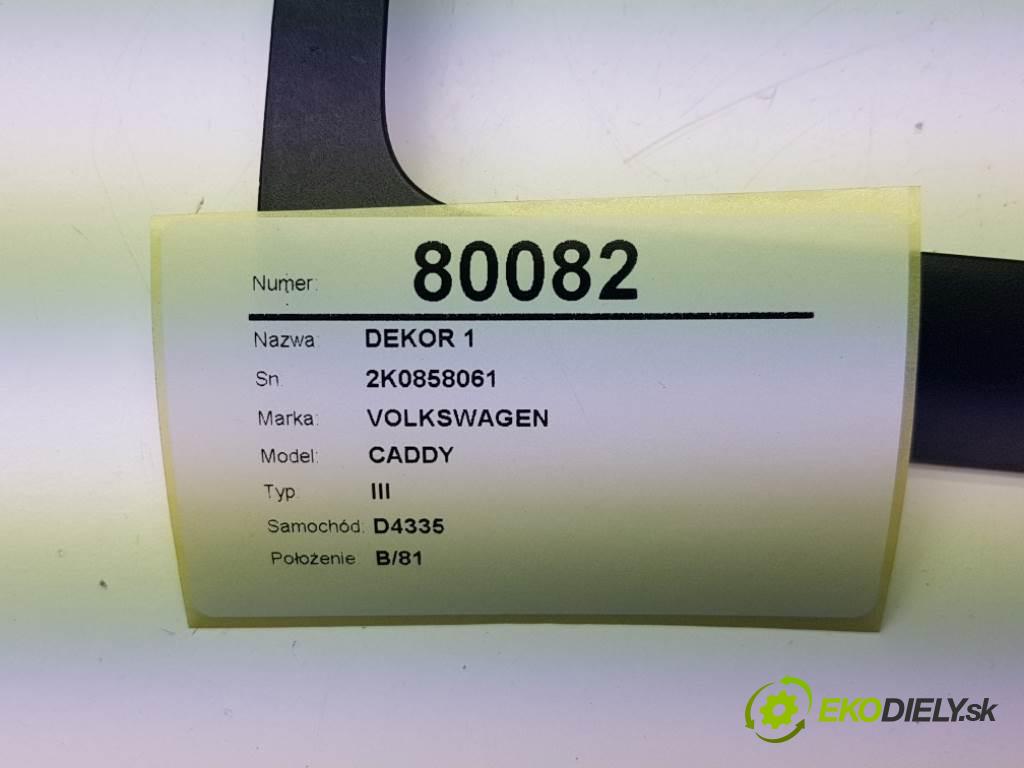 VOLKSWAGEN CADDY III 2004 51 kW III 1968 kryt 1 2K0858061