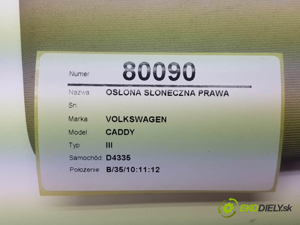 VOLKSWAGEN CADDY III 2004 51 kW III 1968 Clona SLUNNÝ: pravá