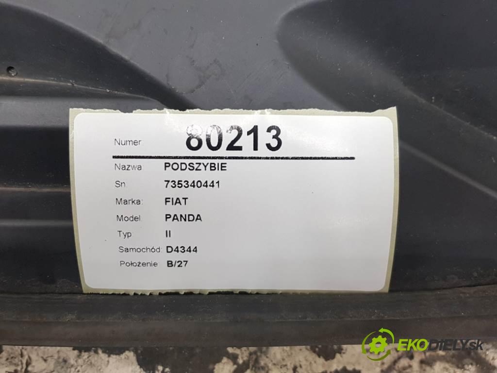 FIAT PANDA II 2004 40kW II 1108 Torpédo, plast pod čelné okno 735340441 (Torpéda)