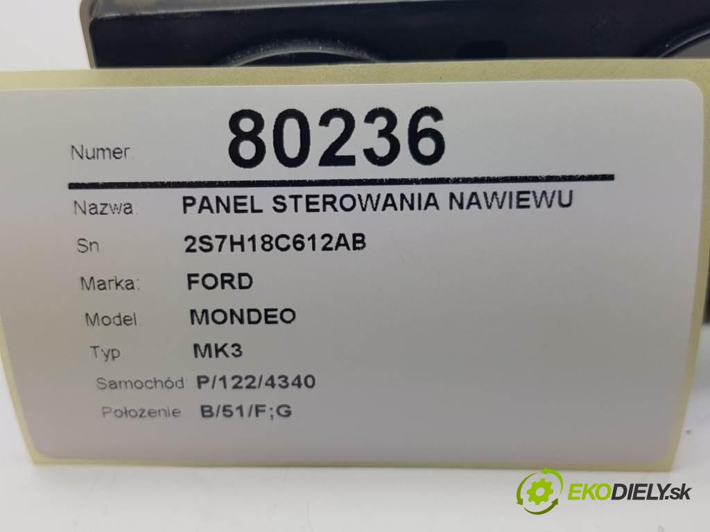 FORD MONDEO MK3 2003 92kW MK3 1798 Panel ovládania kúrenia 2S7H18C612AB  (Prepínače, spínače, tlačidlá a ovládače kúrenia)