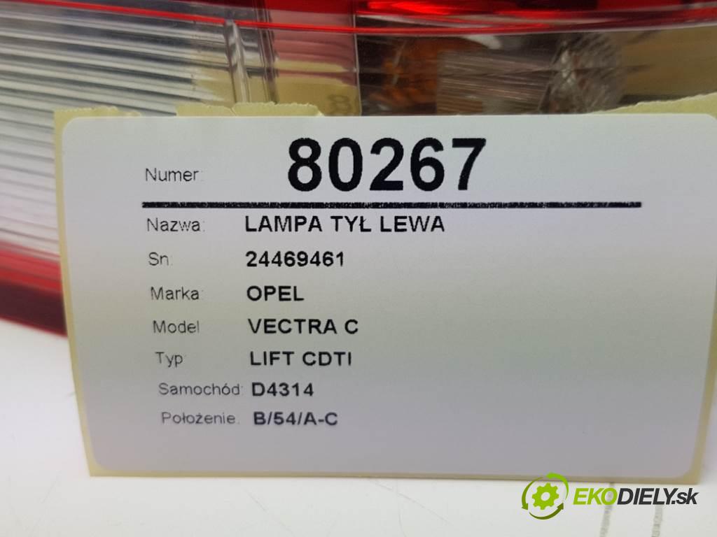 OPEL VECTRA C LIFT CDTI 2008 150 KM LIFT CDTI 1910 Svetlo zad ľavá strana 24469461 (Ostatné)