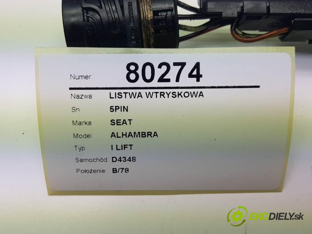 SEAT ALHAMBRA I LIFT 2003 85kW I LIFT 1896 Lišta vstrekovacia 5PIN (Vstrekovacie lišty)