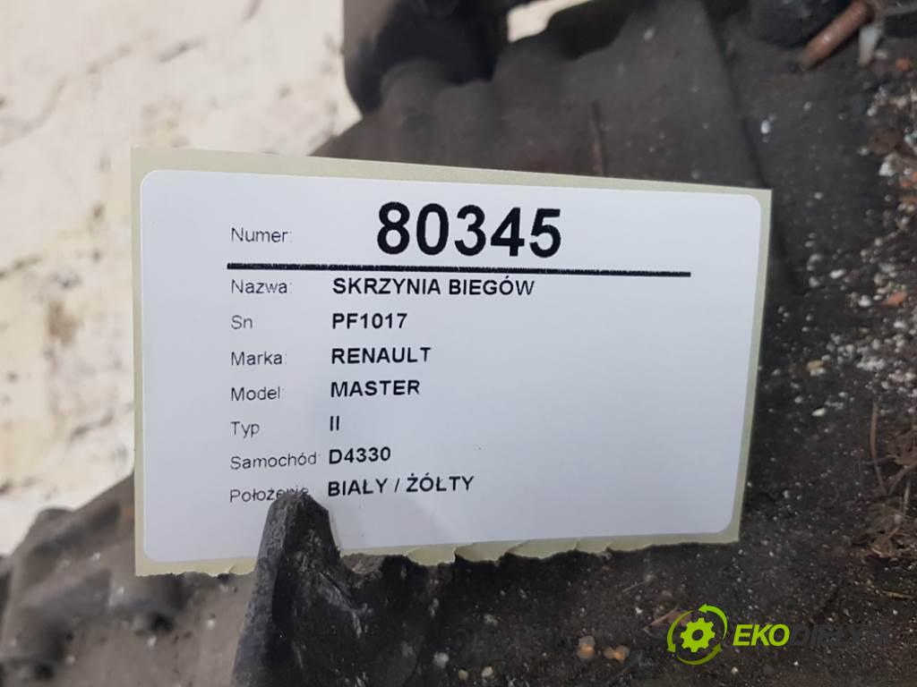 RENAULT MASTER  II 1998 73kW II 2493 Prevodovka PF1017 (Prevodovky)
