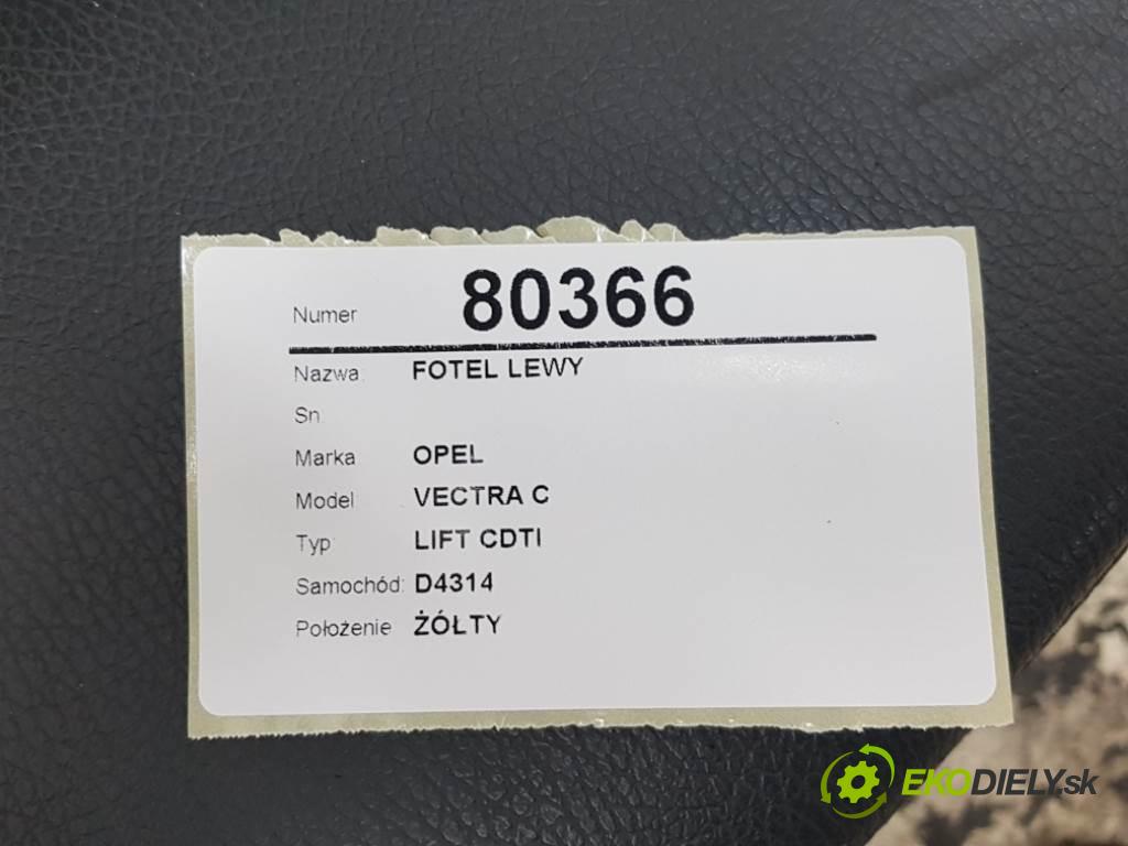 OPEL VECTRA C LIFT CDTI 2008 150 KM LIFT CDTI 1910 Sedadlo ľavy  (Sedačky, sedadlá)