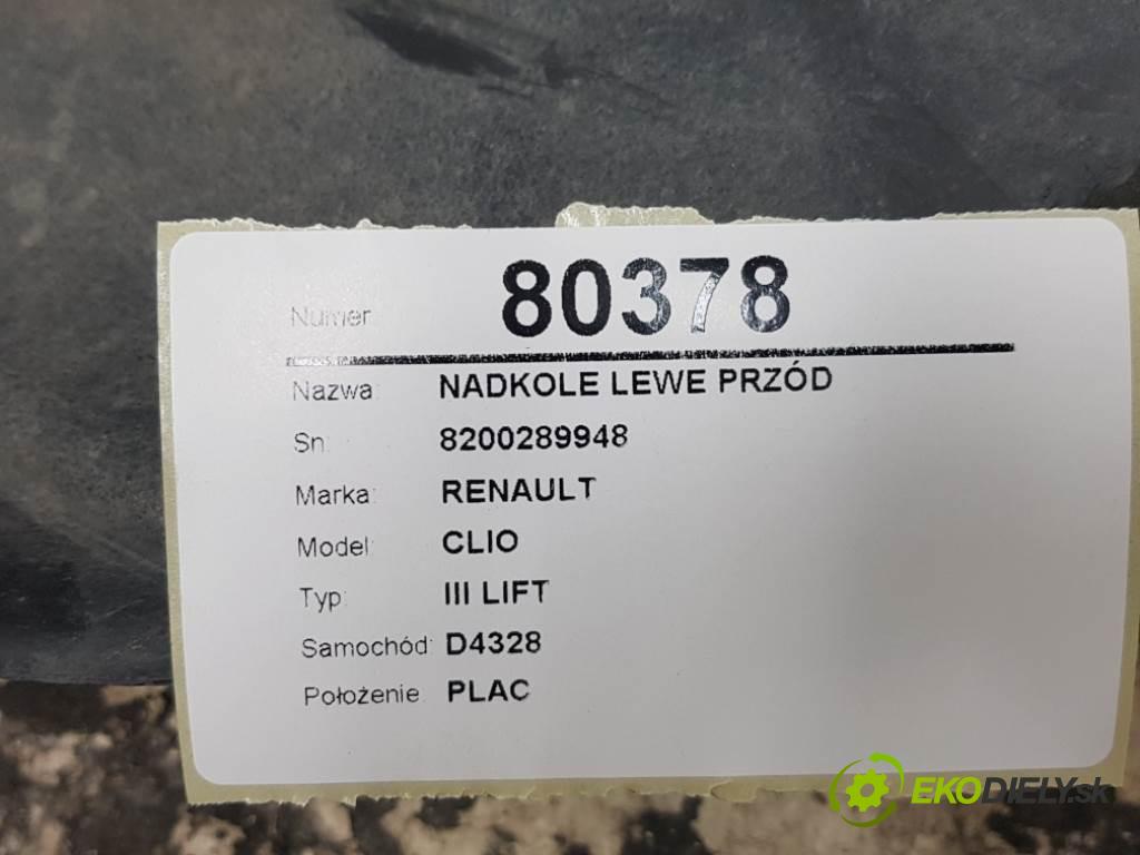 RENAULT CLIO III LIFT 2009 55kW III LIFT 1149 podblatník levé přední část 8200289948