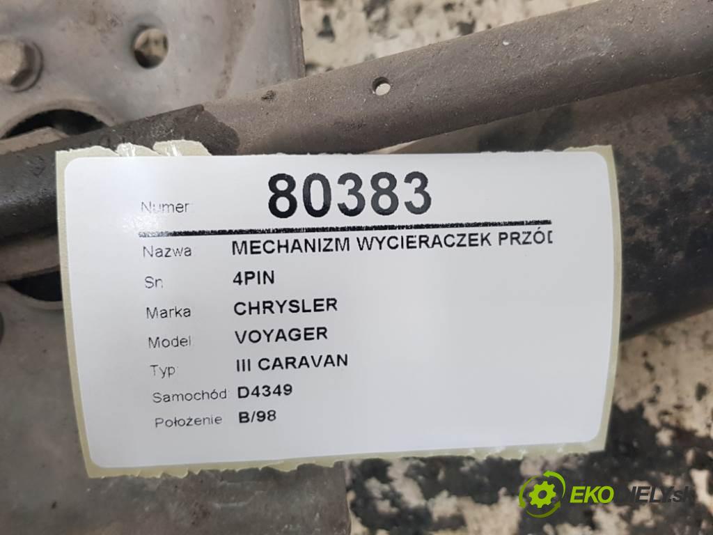 CHRYSLER VOYAGER III CARAVAN 1998 X III CARAVAN 3.2 Mechanizmus stieračov predný 4PIN (Motorčeky stieračov predné)