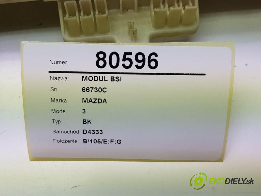 MAZDA 3 BK 2006 77kW BK 1598 modul BSI 66730C (Pojistkové skříňky)