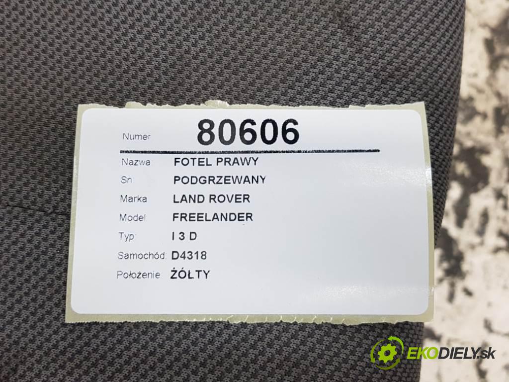 LAND ROVER FREELANDER I 3 D 2000 72 kw I 3 D 1994 Sedadlo pravy PODGRZEWANY  (Sedačky, sedadlá)