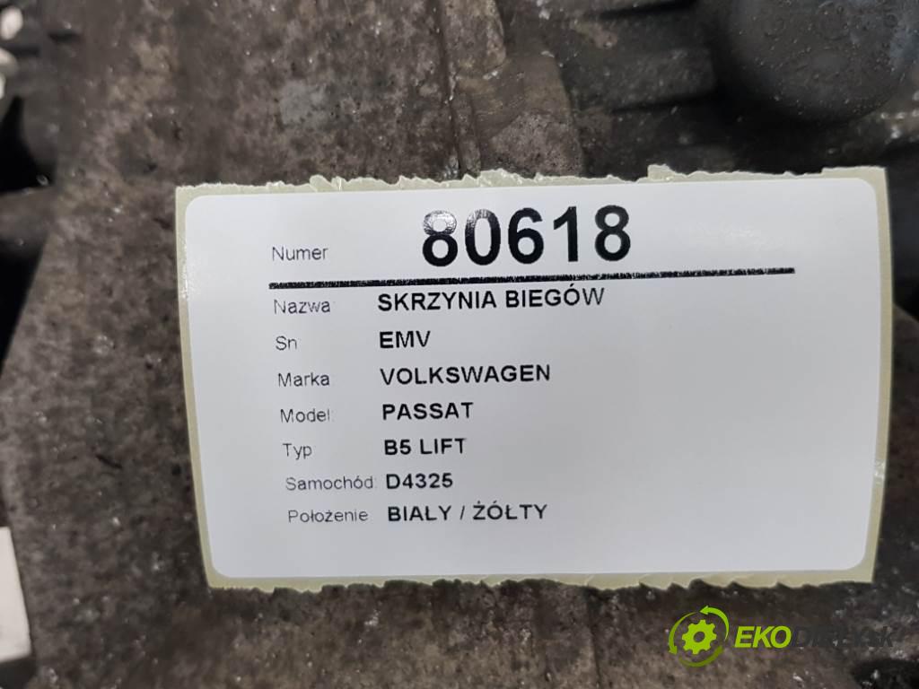 VOLKSWAGEN PASSAT B5 LIFT 2001 85kW B5 LIFT 1984 Prevodovka EMV (Prevodovky)