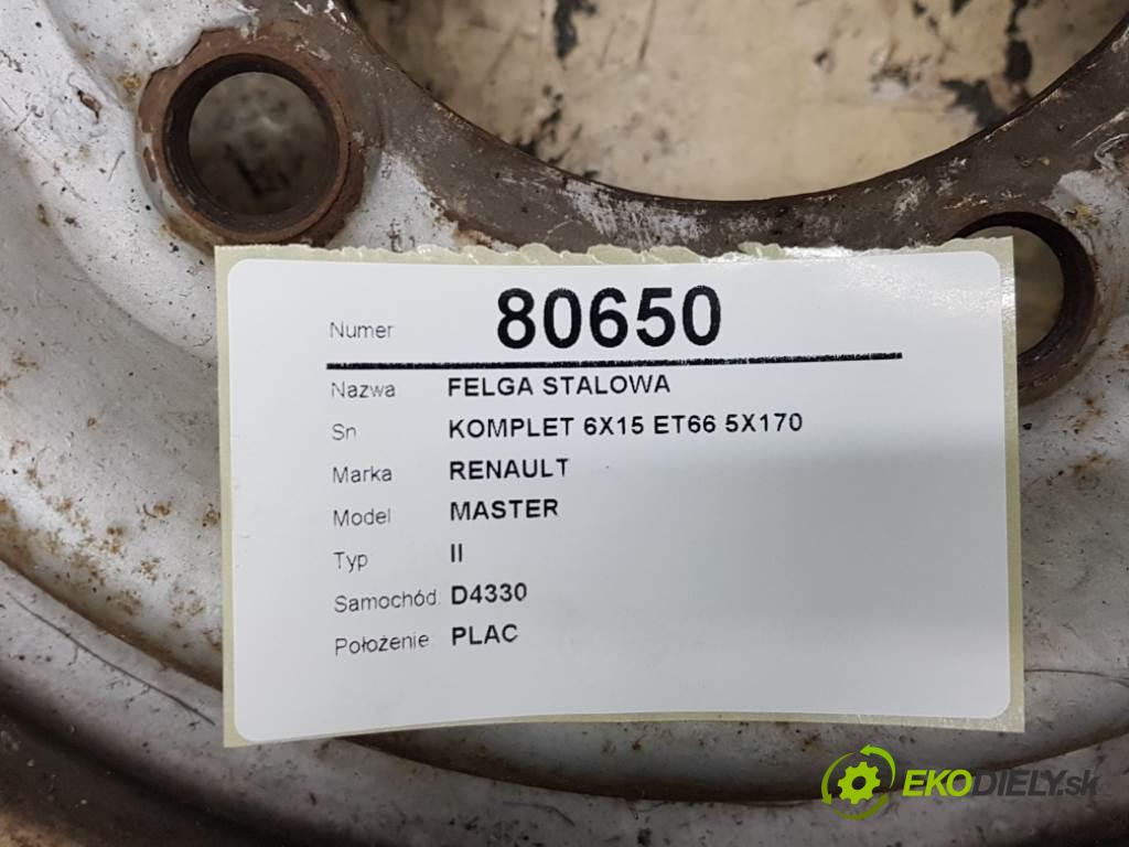 RENAULT MASTER  II 1998 73kW II 2493 disk (OCEL KOMPLET 6X15 ET66 5X170