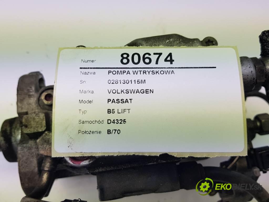 VOLKSWAGEN PASSAT B5 LIFT 2001 85kW B5 LIFT 1984 Pumpa vstrekovacia 028130115M (Vstrekovacie čerpadlá)