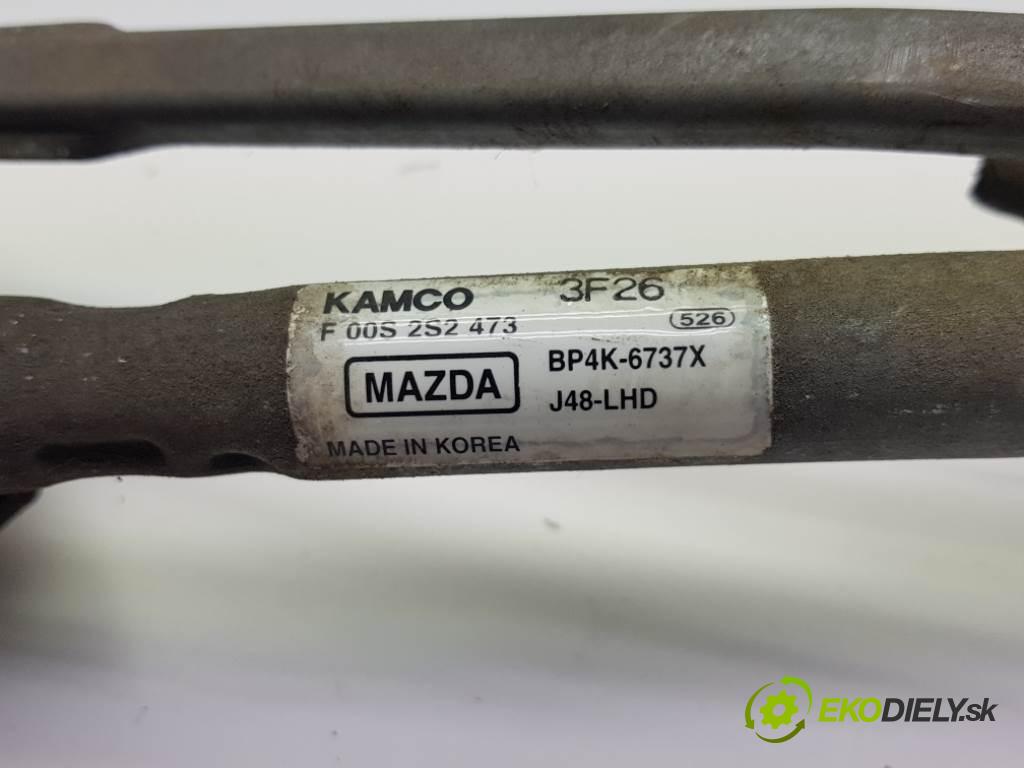 MAZDA 3 BK 2004 105 kW BK 1598 Mechanizmus stieračov predný 4M51-17508-AA 4PIN (Motorčeky stieračov predné)