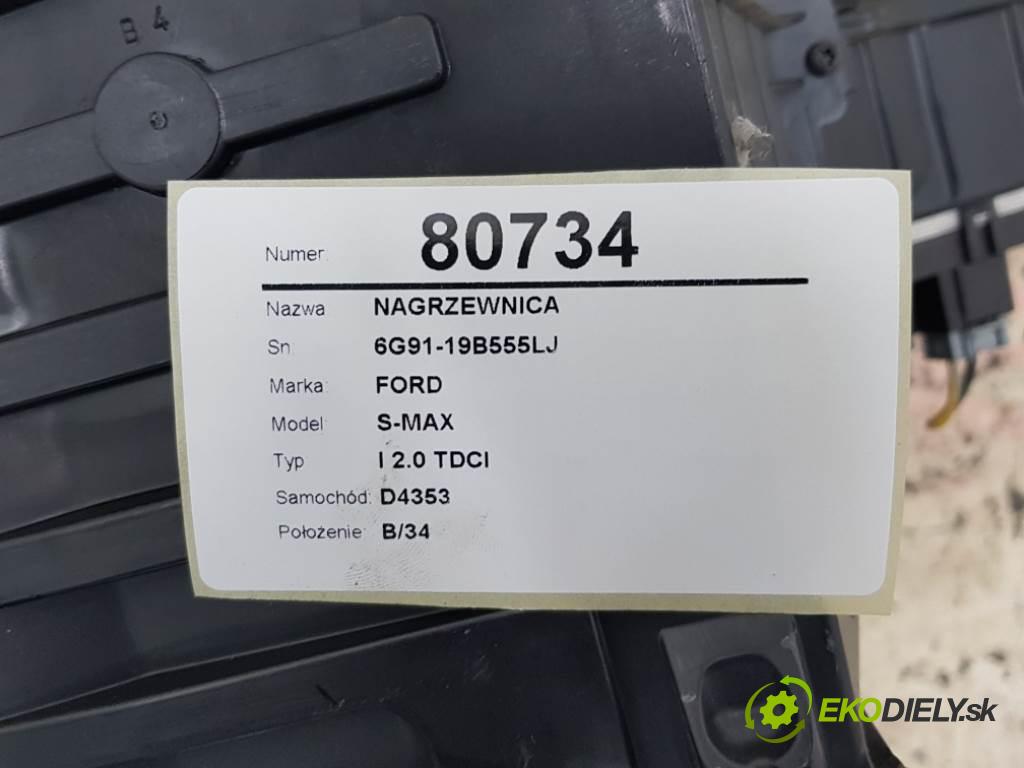 FORD S-MAX I 2.0 TDCI 2008 96 kW I 2.0 TDCI 1997 Výhrevné teleso, radiátor kúrenia 6G91-19B555LJ (Radiátory kúrenia)