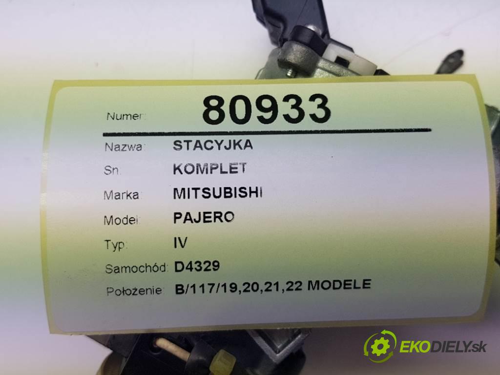 MITSUBISHI PAJERO IV 2007 125 kW IV 3200 spinačka KOMPLET  (Spínacie skrinky a kľúče)