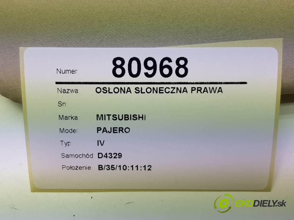 MITSUBISHI PAJERO IV 2007 125 kW IV 3200 Clona SLUNNÝ: pravá