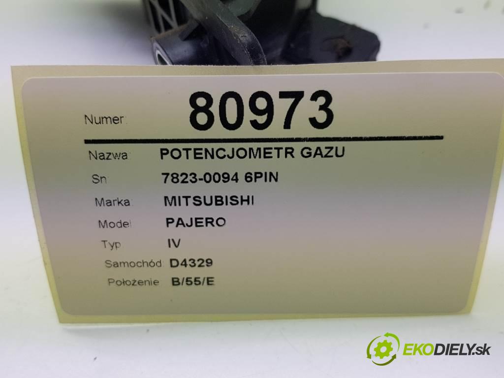 MITSUBISHI PAJERO IV 2007 125 kW IV 3200 Potenciometer plynového pedálu 7823-0094 6PIN (Pedále)