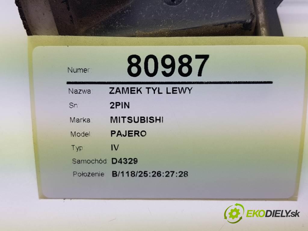 MITSUBISHI PAJERO IV 2007 125 kW IV 3200 zámok zadní část levý 2PIN