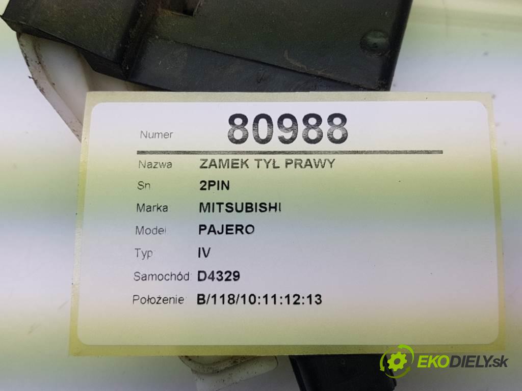 MITSUBISHI PAJERO IV 2007 125 kW IV 3200 zámok zadní část pravý 2PIN