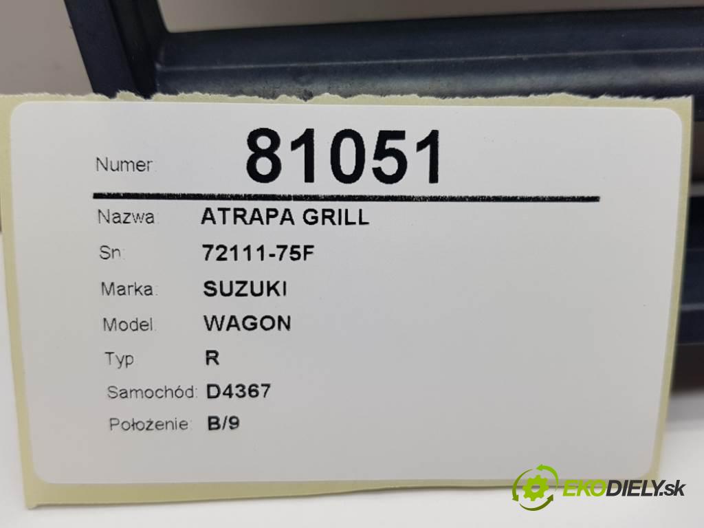 SUZUKI WAGON R 2000 48KW R 996 mřížka maska 72111-75F (Mřížky (masky) chladičů)