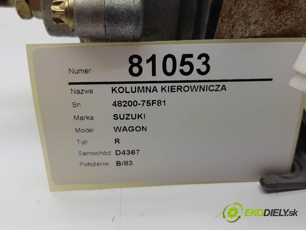 SUZUKI WAGON R 2000 48KW R 996 Hriadeľ, tyč volantu 48200-75F81 (Tyče riadenia (volantu))