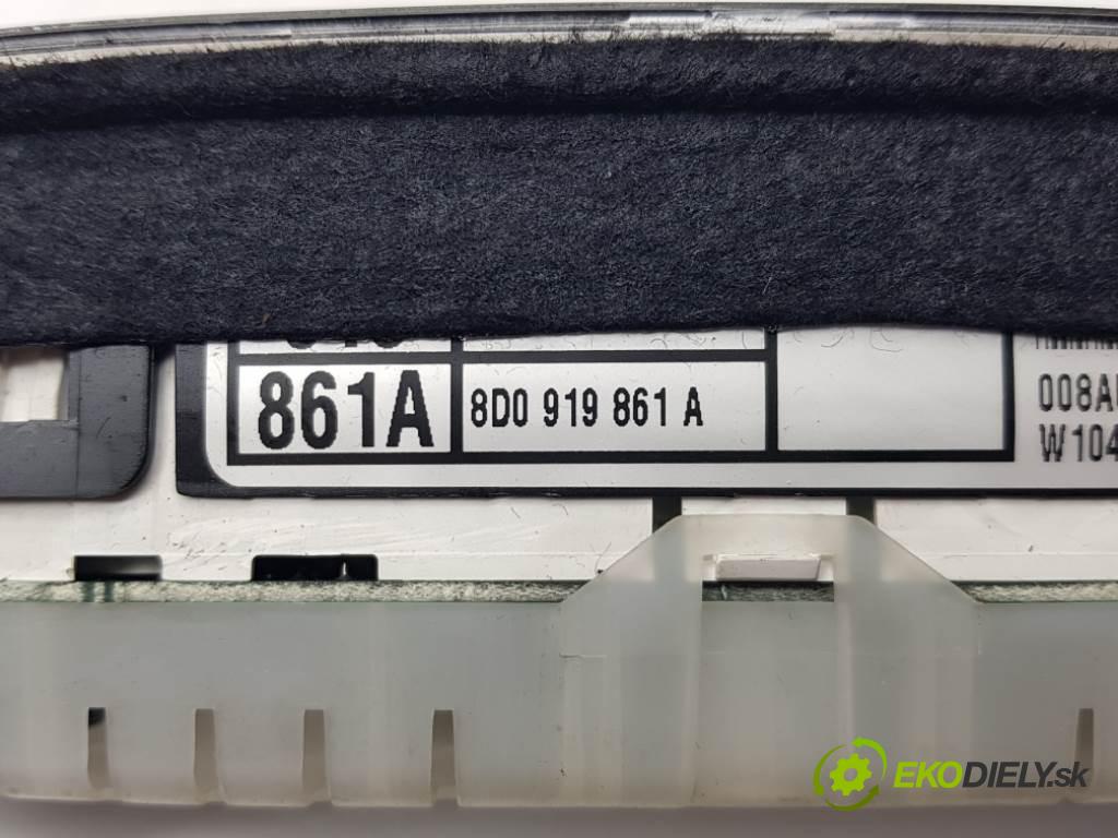 AUDI A4 B5 1998 110 kW B5 1896 Prístrojovka 8D0919861D (Prístrojové dosky, displeje)