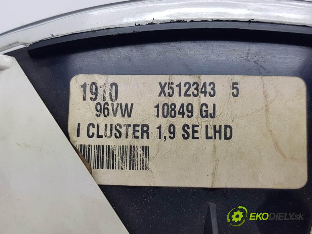 SEAT ALHAMBRA I 1999 0 kW I 1896 Prístrojovka 96VW10849GJ (Prístrojové dosky, displeje)