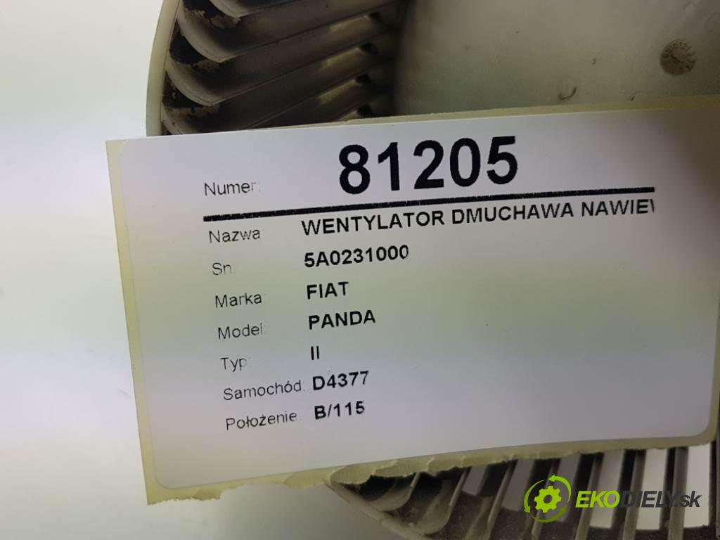 FIAT PANDA II 2004 40kW II 1108 Ventilátor ventilátor kúrenia 5A0231000 (Ventilátory kúrenia)