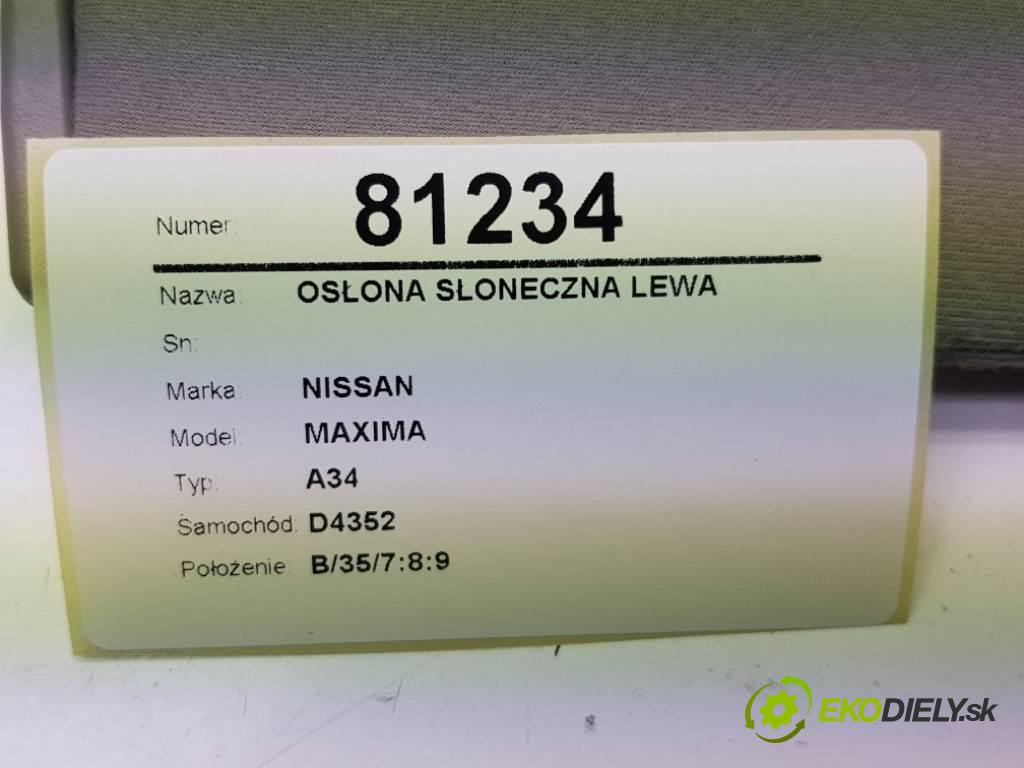 NISSAN MAXIMA A34 2005 258 kW A34 3498 Clona SLUNNÝ: ľavá strana
