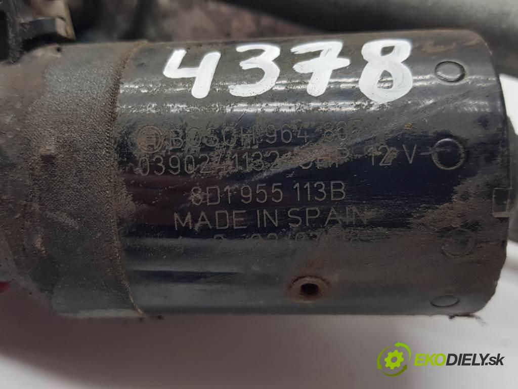 AUDI A4 B5 1998 101 kW B5 1595 Mechanizmus stieračov predný 8D1955113B 6PIN (Motorčeky stieračov predné)