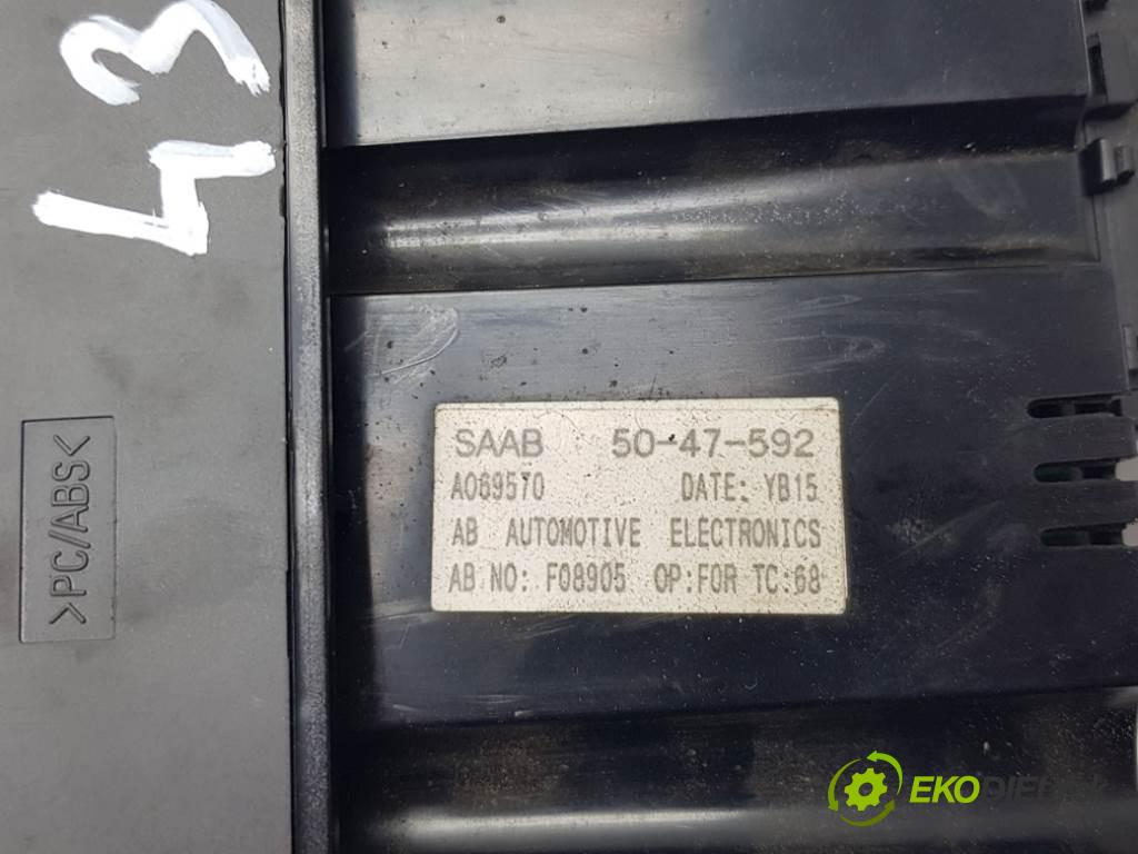 SAAB 95 9-5 I 2022 150 kW 9-5 I 1985 Panel ovládania kúrenia 5047592 (Prepínače, spínače, tlačidlá a ovládače kúrenia)