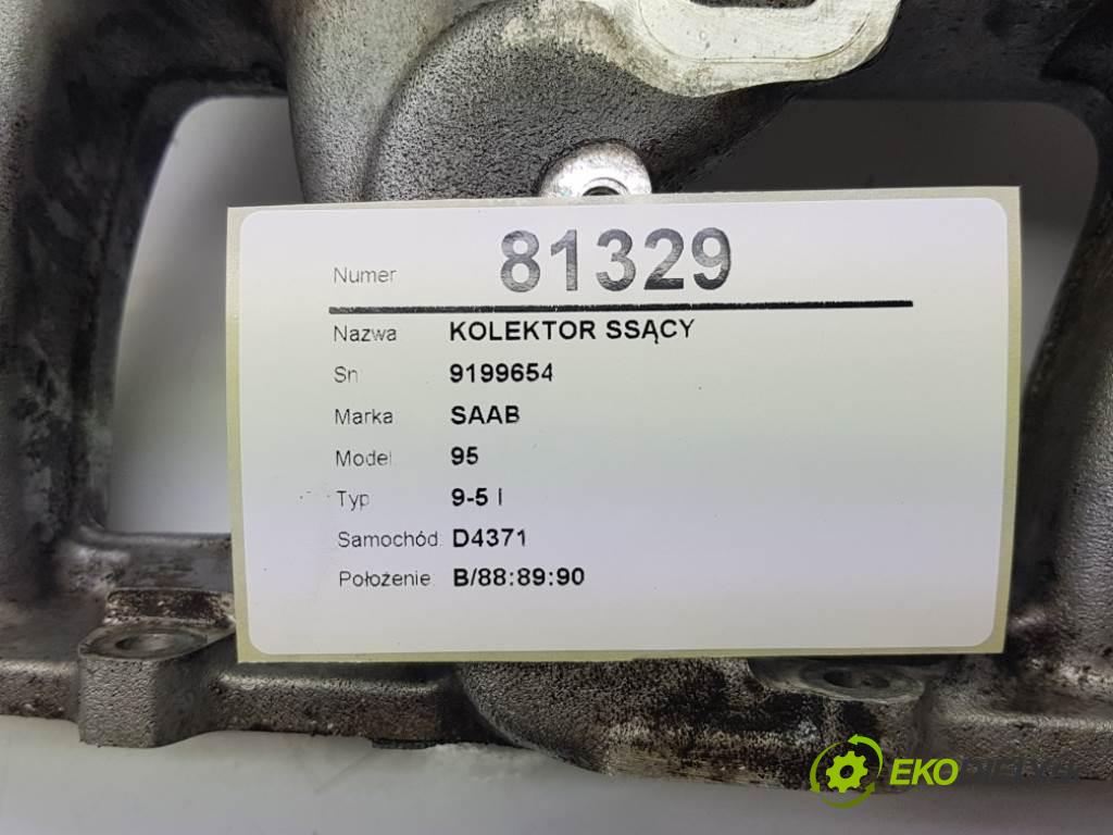 SAAB 95 9-5 I 2022 150 kW 9-5 I 1985 Potrubie sacie, sanie 9199654 (Sacie potrubia)