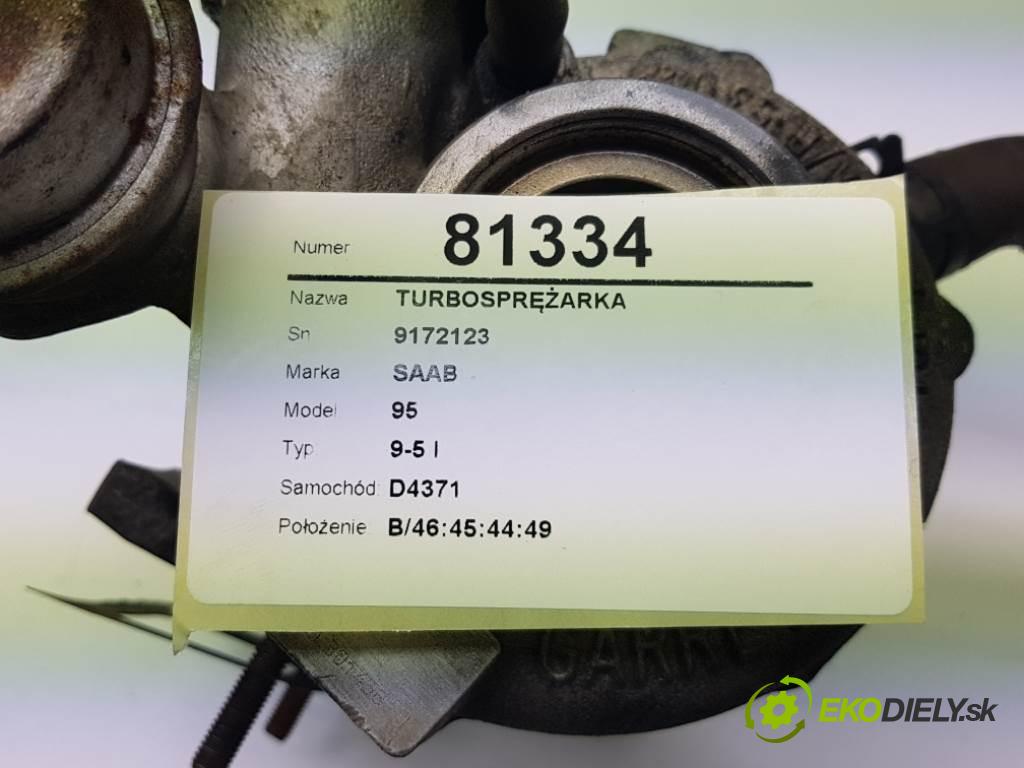 SAAB 95 9-5 I 2022 150 kW 9-5 I 1985 Turbodúchadlo,turbo 9172123 (Turbodúchadlá (kompletné))