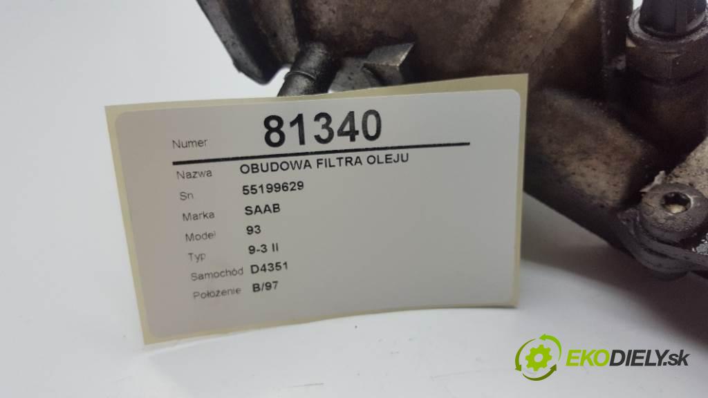 SAAB 93 9-3 II 2008 150 kW 9-3 II 1910 obal filtra oleje 55199629
