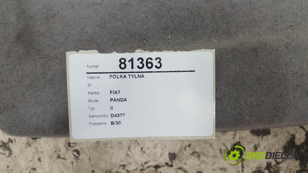 FIAT PANDA II 2004 40kW II 1108 Pláto zadná  (Pláta zadné)