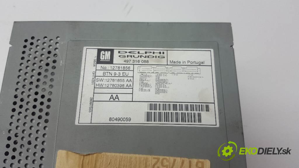 SAAB 93 9-3 II 2008 150 kW 9-3 II 1910 RADIO 12781856 (Audio zariadenia)