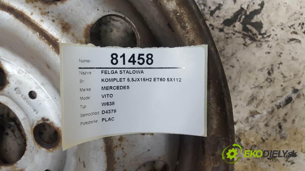 MERCEDES VITO W638 1996 95kW W638 1998 disk (OCEL KOMPLET 5,5JX15H2 ET60 5X112