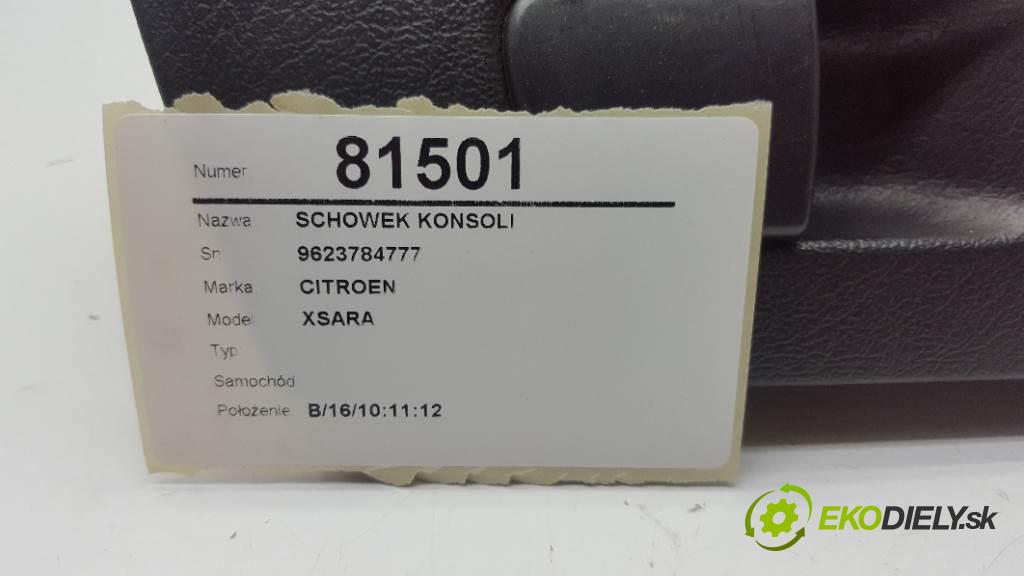 CITROEN XSARA        Priehradka, kastlík prístrojovky 9623784777