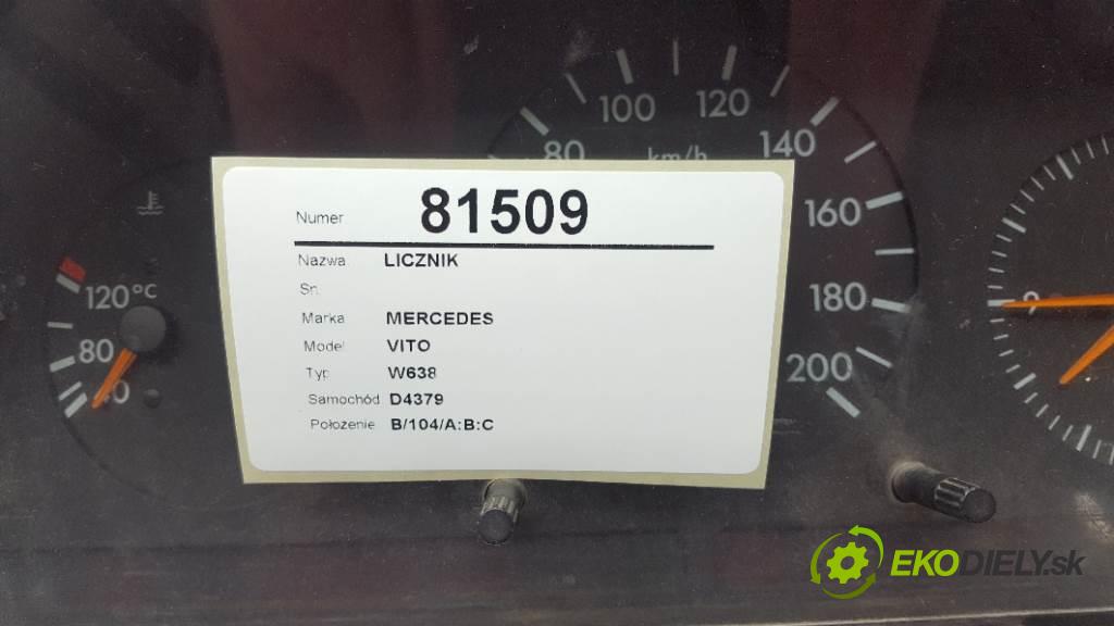 MERCEDES VITO W638 1996 95kW W638 1998 Prístrojovka  (Prístrojové dosky, displeje)