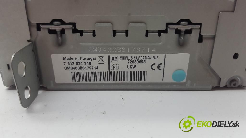 OPEL INSIGNIA A 2012 160 kW A 1956 RADIO 22830698 (Audio zariadenia)