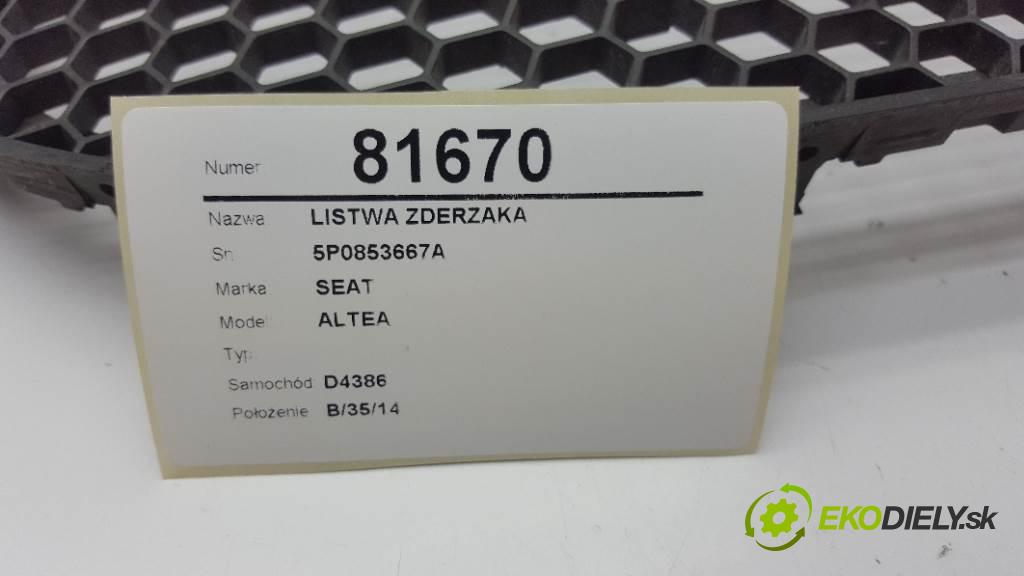 SEAT ALTEA   2006 105 kW   1524 Lišta nárazníka 5P0853667A