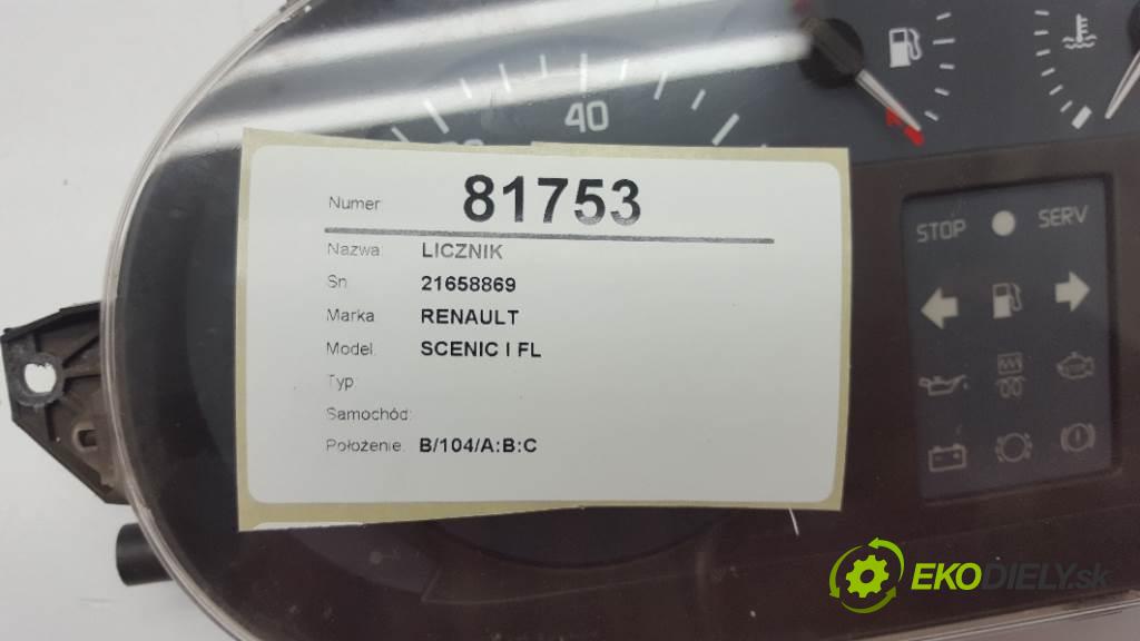 RENAULT SCENIC I FL        Prístrojovka 21658869 (Prístrojové dosky, displeje)
