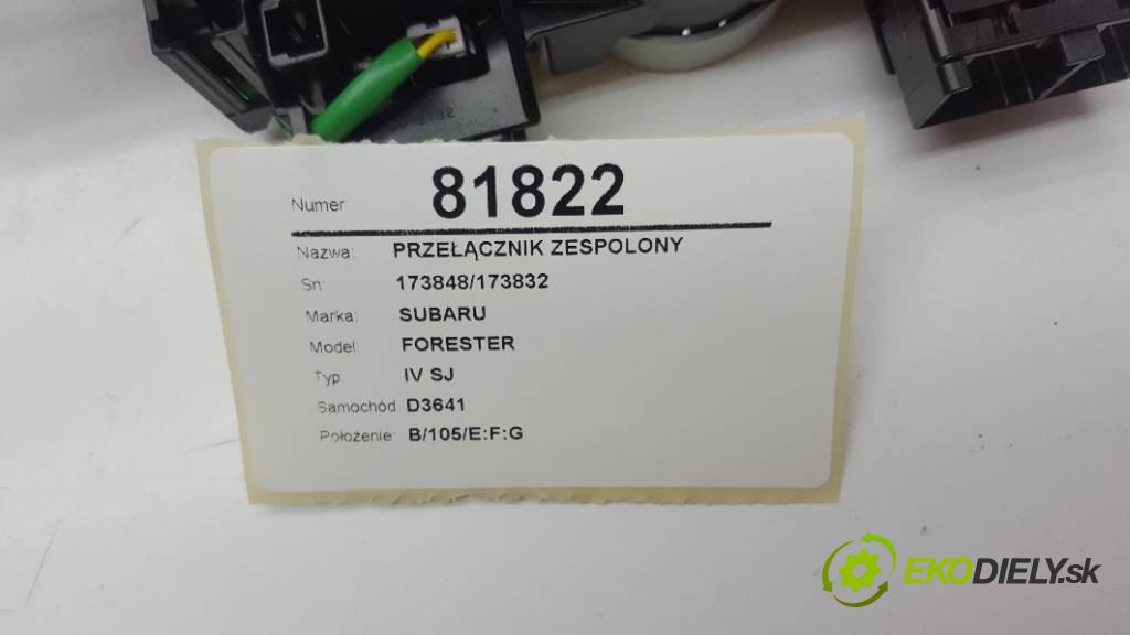 SUBARU FORESTER IV SJ 2013 108kW IV SJ 1998 Prepínač kombinovaný 173848/173832 (Prepínače, spínače, tlačidlá a ovládače kúrenia)