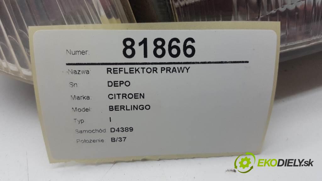 CITROEN BERLINGO I 1998 55kW I 1360 Svetlomet pravy DEPO (Pravé)
