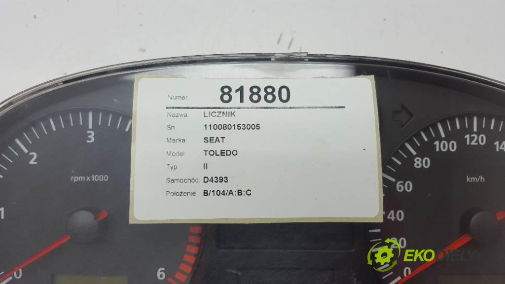 SEAT TOLEDO II 2003 81kW II 1896 Prístrojovka 110080153005 (Prístrojové dosky, displeje)