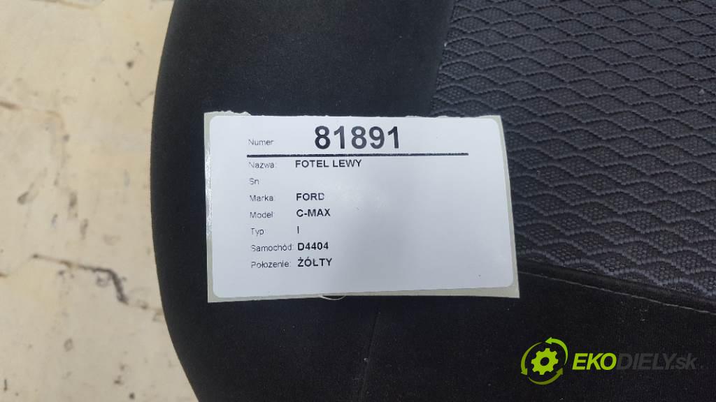 FORD C-MAX I  2008 90 kW I  1560 Sedadlo ľavy  (Sedačky, sedadlá)