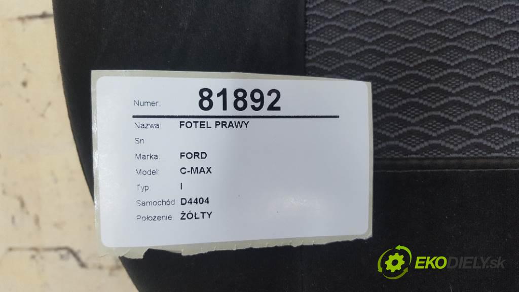 FORD C-MAX I  2008 90 kW I  1560 Sedadlo pravy  (Sedačky, sedadlá)