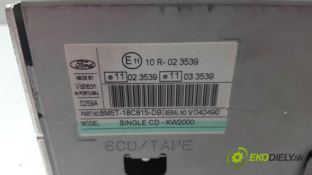 FORD C-MAX I  2008 90 kW I  1560 RADIO 8M5T18C815DB (Audio zariadenia)