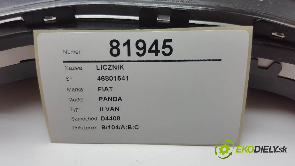 FIAT PANDA II VAN 2007 0 kW II VAN 1108 Prístrojovka 46801541  (Prístrojové dosky, displeje)