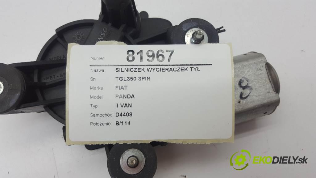 FIAT PANDA II VAN 2007 0 kW II VAN 1108 motorek stěračů zadní část TGL350 3PIN