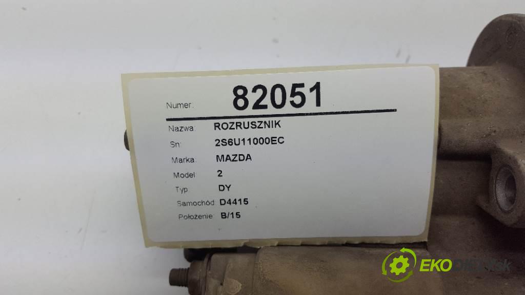 MAZDA 2 DY 2004 50kW DY 1399 Štartér 2S6U11000EC (Štartéry)